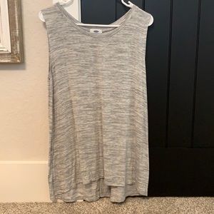 Grey & White Tank Top